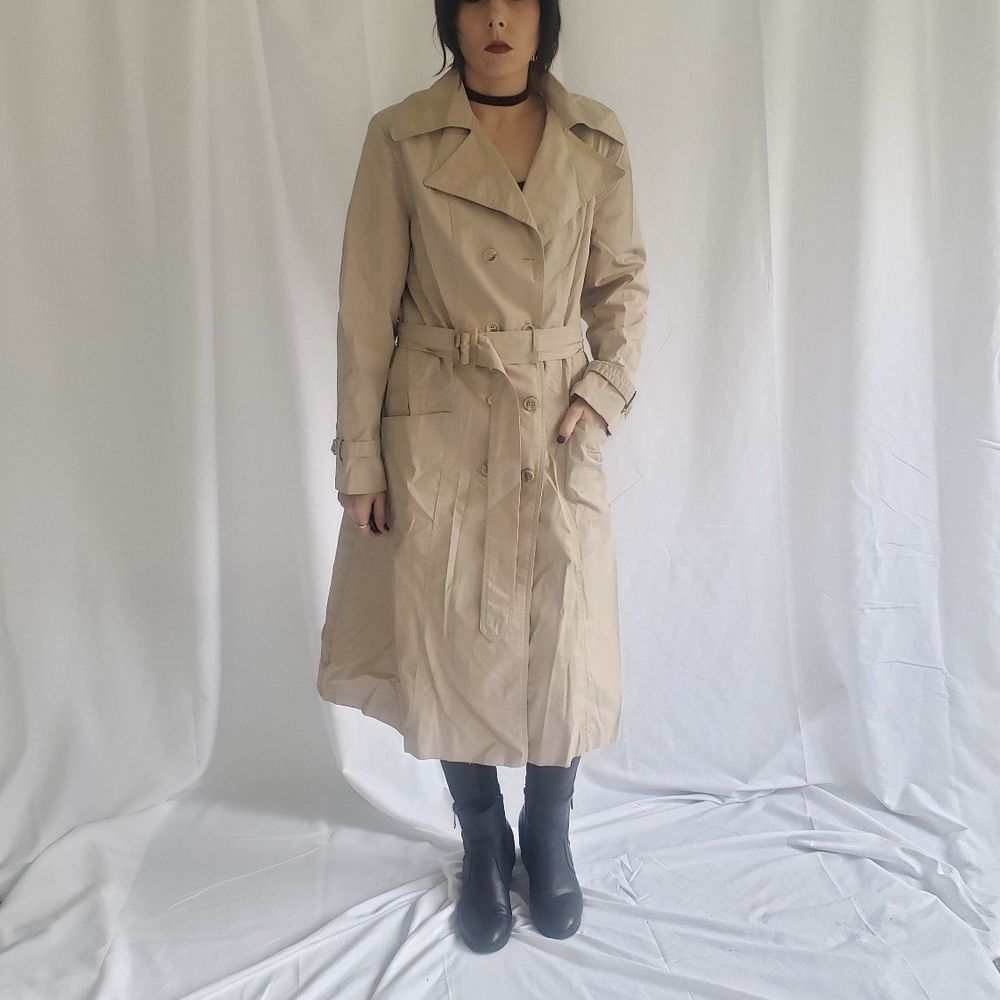 70s Classic Beige Trench Coat